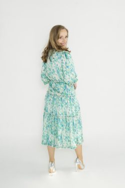 ⁦שמלת קומות טורקיז⁩ – תמונה ⁦2⁩