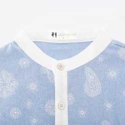 ⁦חולצה תכלת פייזלי שילוב⁩ – תמונה ⁦4⁩