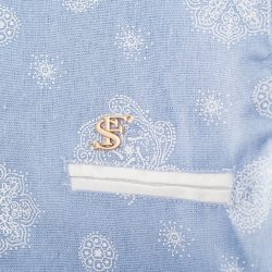 ⁦חולצה תכלת פייזלי שילוב⁩ – תמונה ⁦3⁩