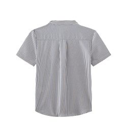 ⁦חולצת בייסיק קצרה פסים⁩ – תמונה ⁦2⁩