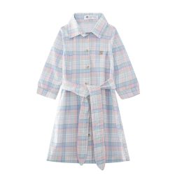 שמלת בייסיק משובץ