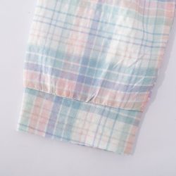 ⁦שמלת בייסיק משובץ⁩ – תמונה ⁦3⁩