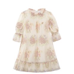 שמלת קלוש תחרה פרחוני