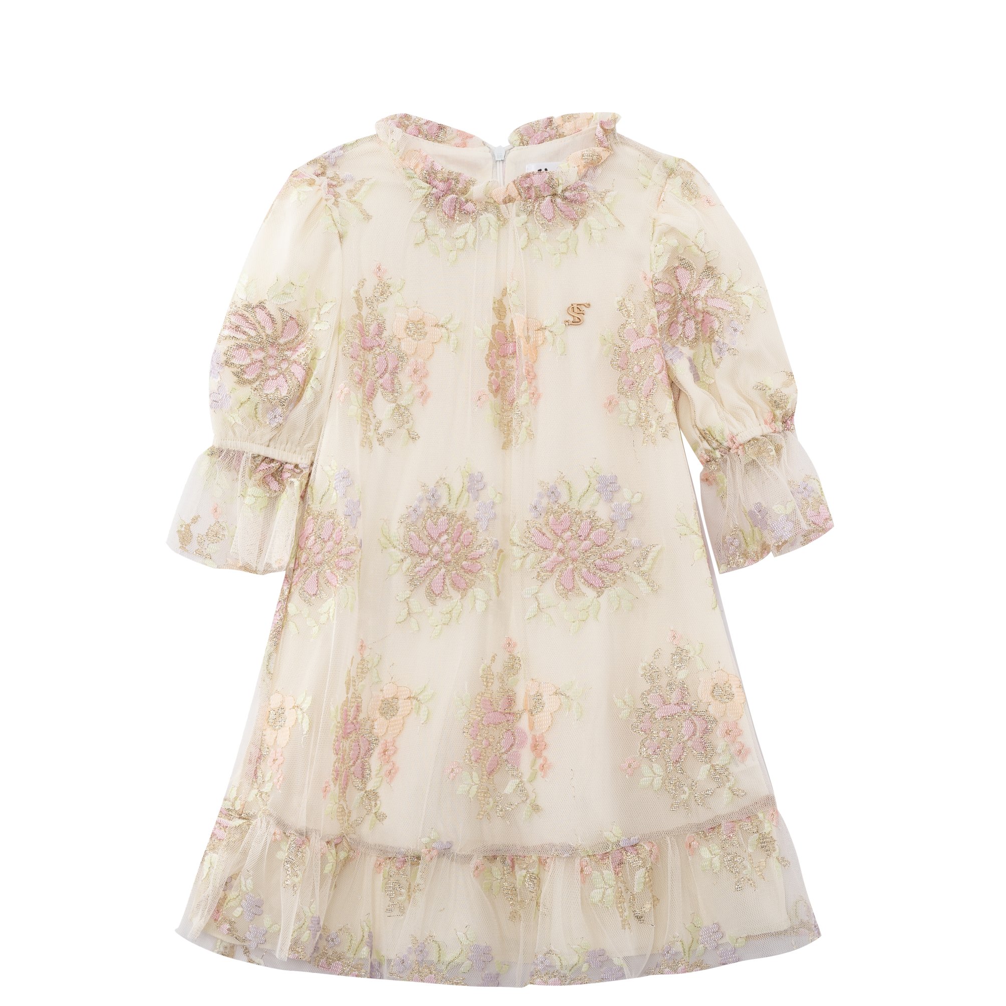 2.2607626 שמלת קלוש תחרה פרחוני – תמונה 1