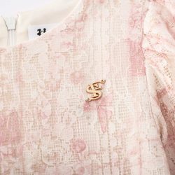 ⁦שמלת קומות תחרה פרחוני⁩ – תמונה ⁦3⁩