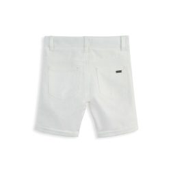 ⁦מכנס בייסיק קצר לבן⁩ – תמונה ⁦2⁩