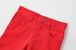 ⁦מכנס בייסיק קצר אדום⁩ – תמונה ⁦3⁩