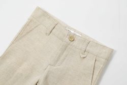 ⁦מכנס קצר סקיני קרם⁩ – תמונה ⁦2⁩