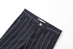 ⁦מכנס קצר סקיני פסים כחול⁩ – תמונה ⁦2⁩