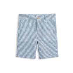 מכנס קצר סקיני פסים תכלת